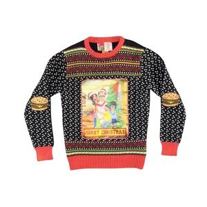 Bob's Burgers Vintage Knit Nostalgic Kitsch Ugly Christmas Sweater - Size Medium